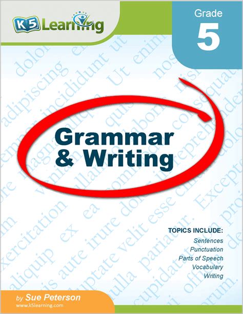 Grade 5 Grammar and Writing Workbook .